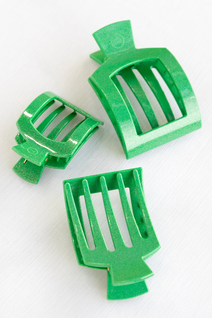 Shamrock Shimmer Flat Square Clip