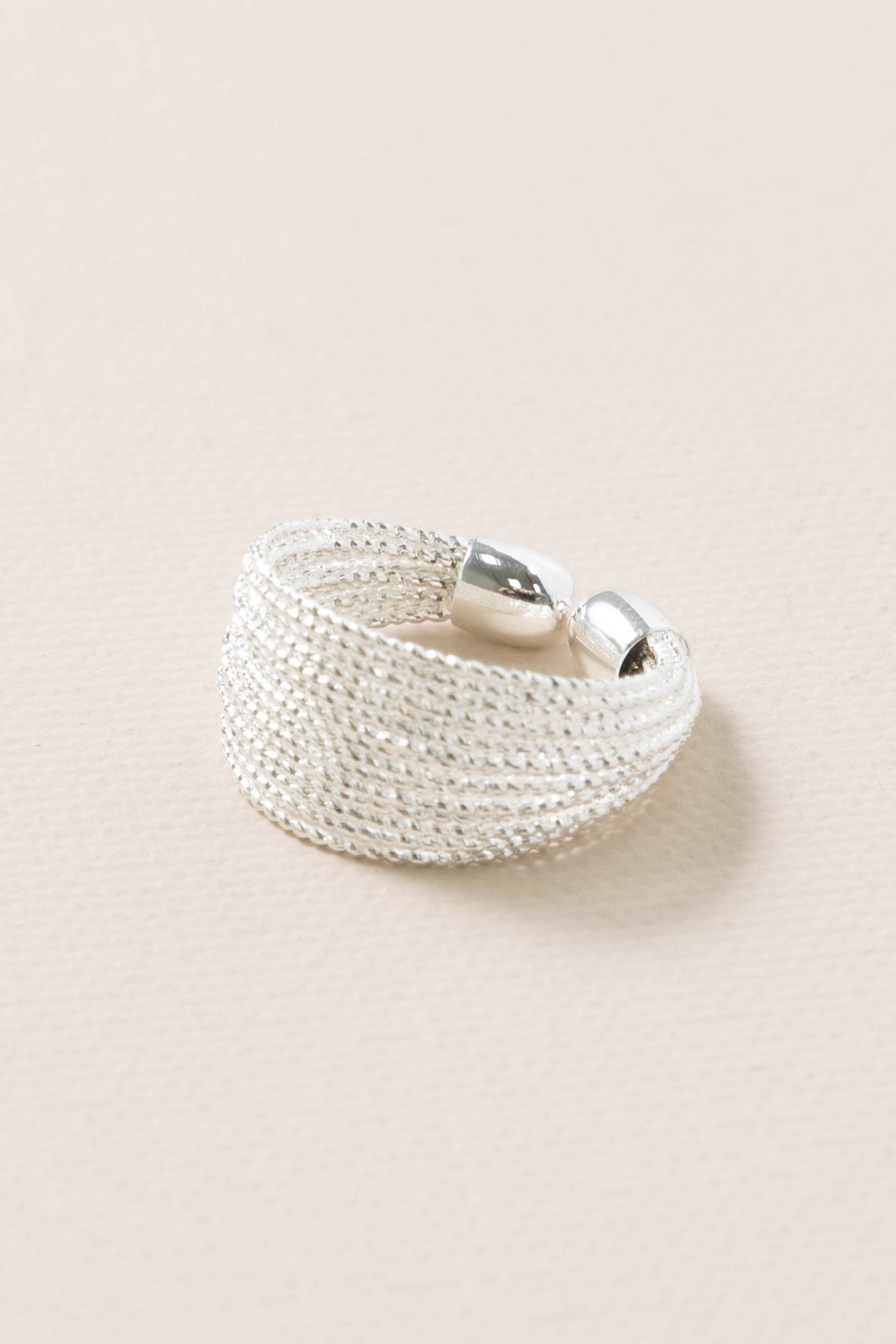 Silver Silk Thread Ring