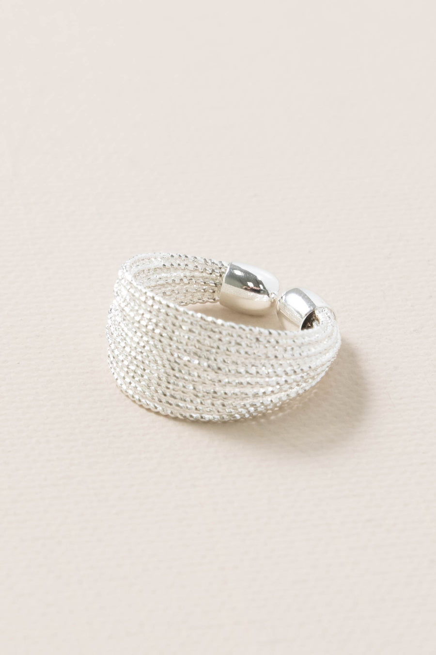 Silver Silk Thread Ring