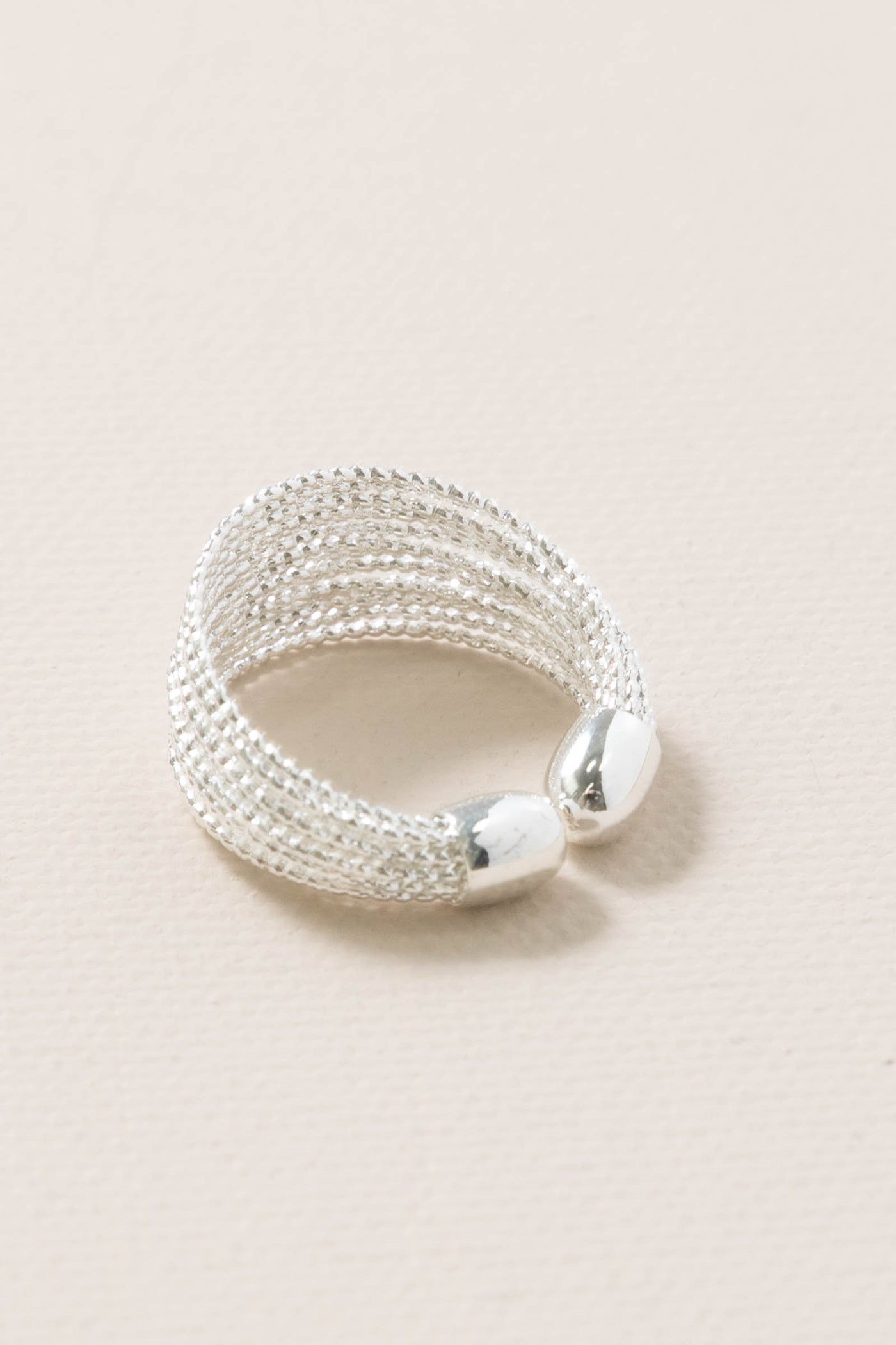 Silver Silk Thread Ring
