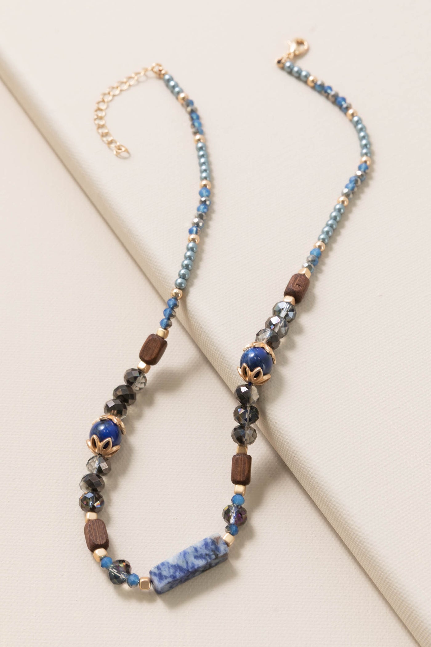 Handmade Natural Stone Bead Necklace