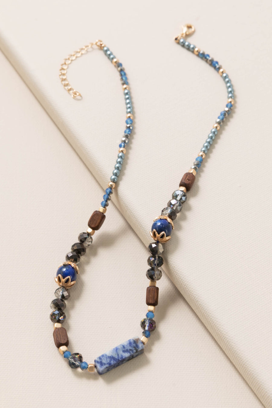 Handmade Natural Stone Bead Necklace