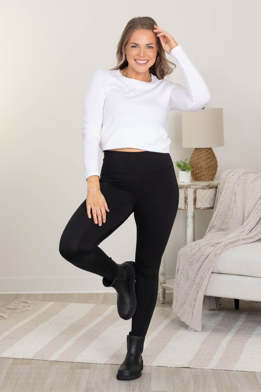 High Rise Smooth Waistband Leggings