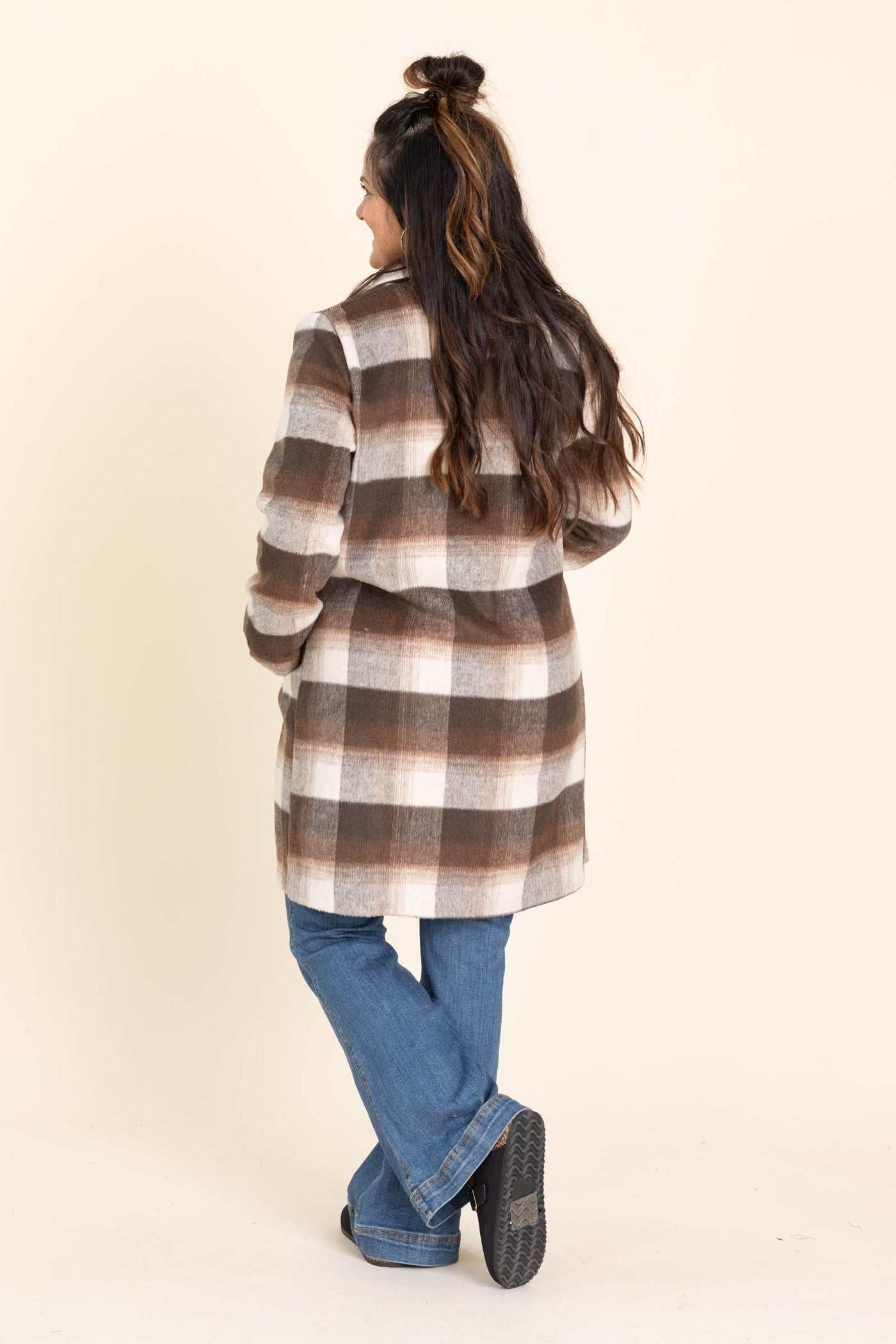 Trench Plaid Shackets