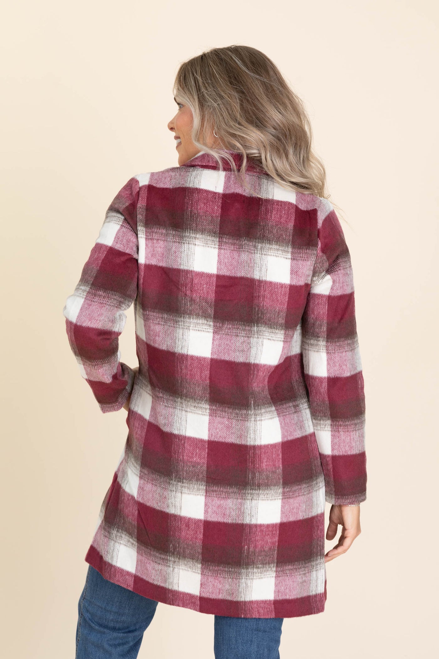 Trench Plaid Shackets