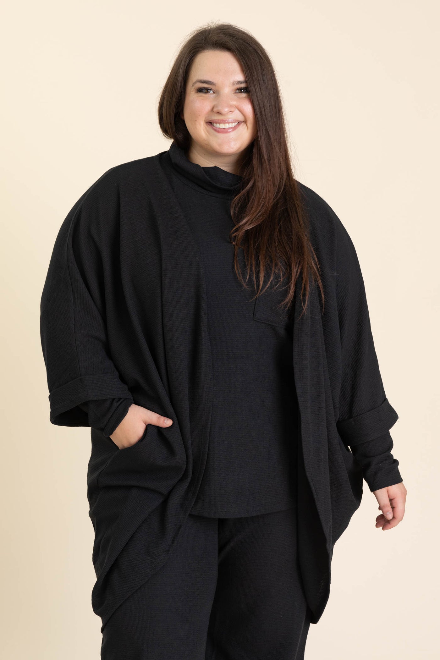 Waffle Knit Three Piece Sets