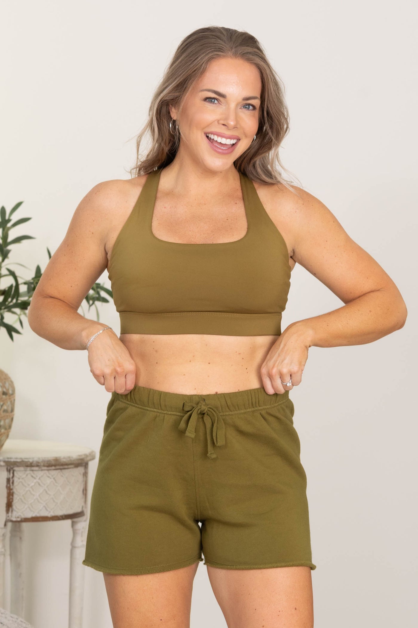 Raw Edge French Terry High Rise Shorts