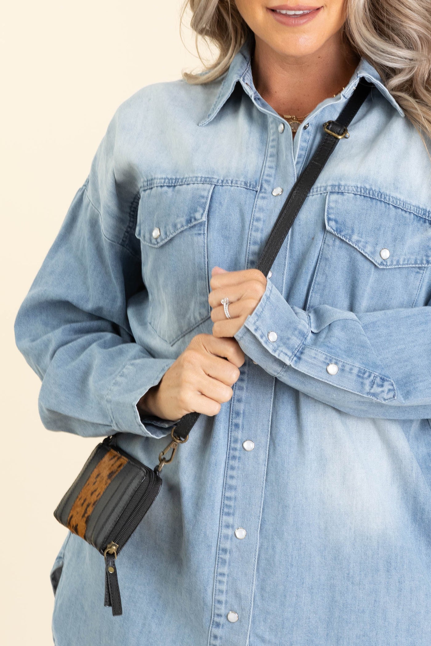 Genuine Cowhide Wristlet Wallet