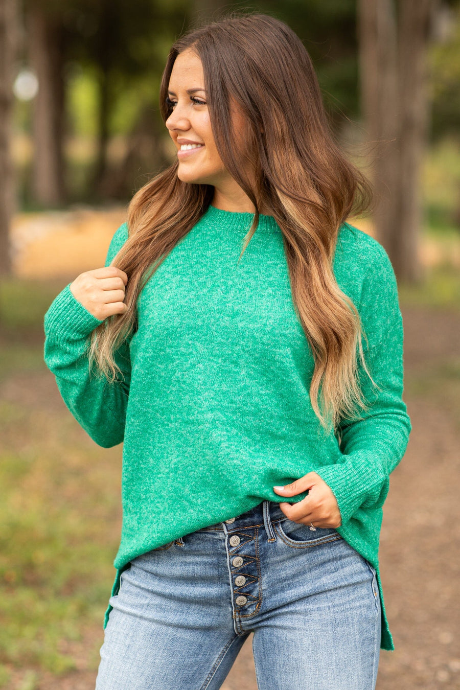 Jade Basic Crew Neck Sweater - Filly Flair