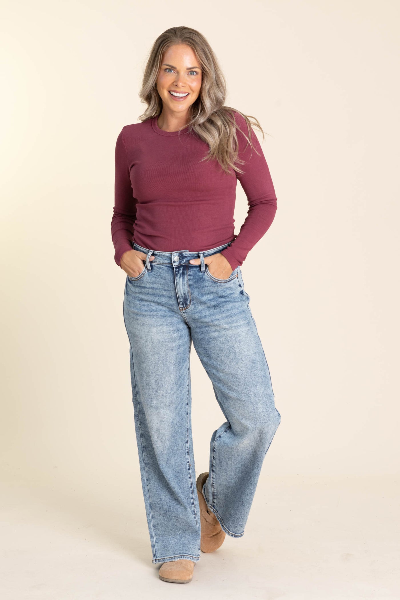 Judy Blue Light Vintage Wash Straight Jeans