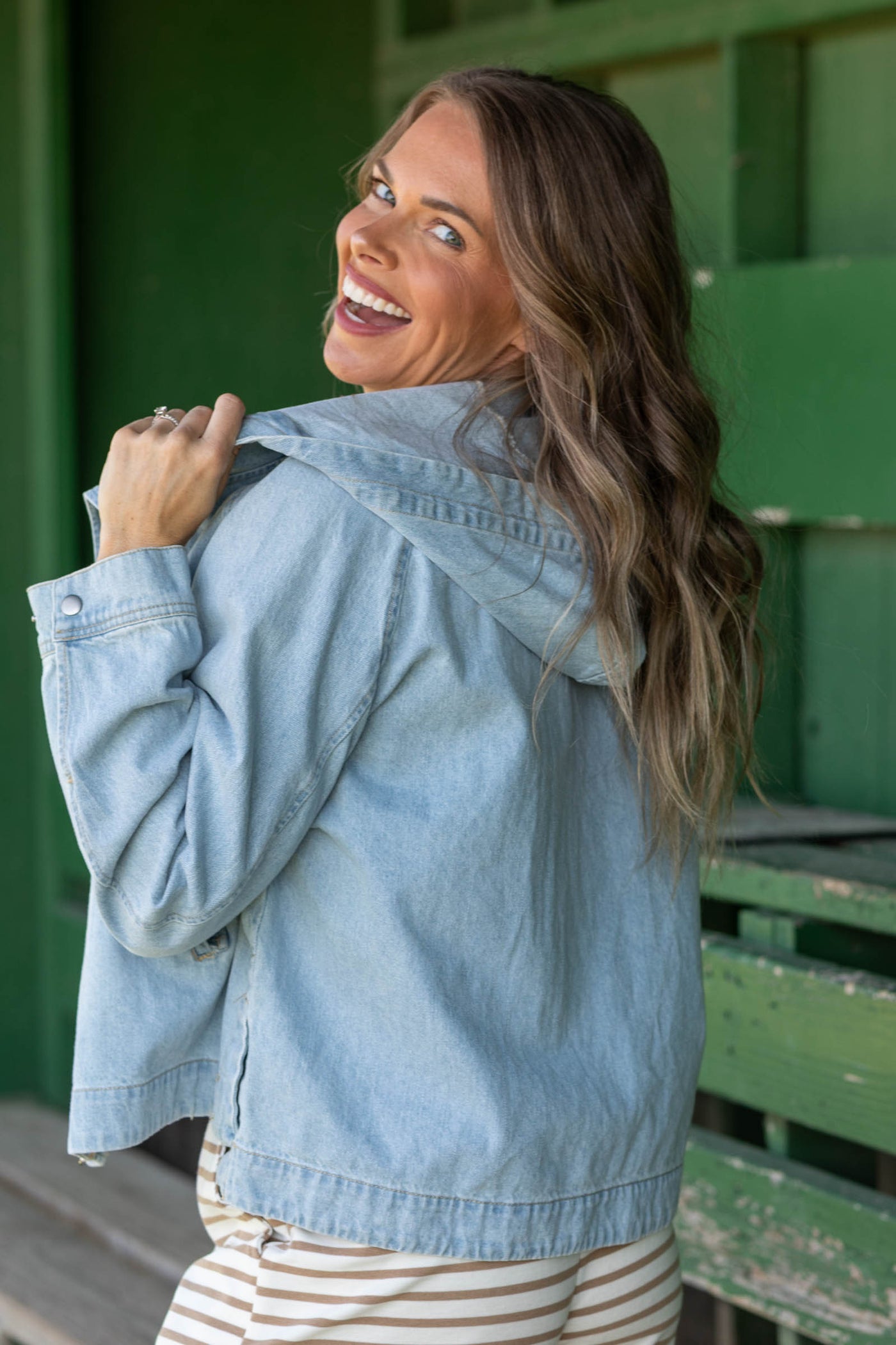 Risen Light Raglan Sleeve Jacket With Hoodie- 100% Cotton