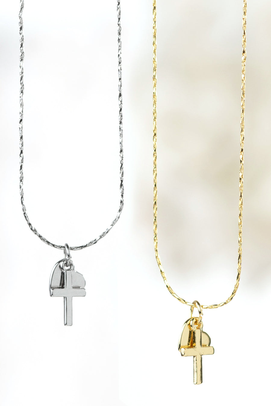 Heart And Cross Charm