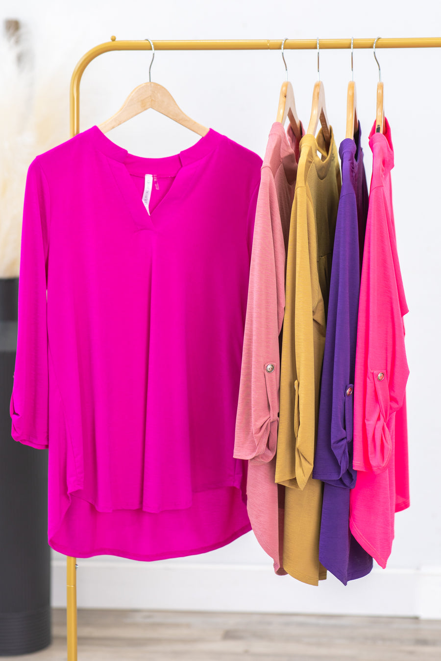 Lizzy 3/4 Wrinkle Free Knit Top