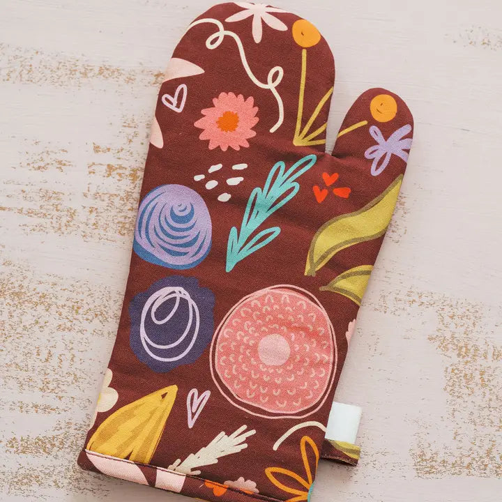 Falling For Floral Oven Mitt