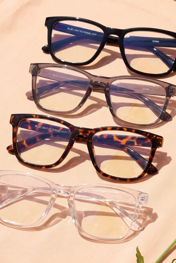 Square Keyhole Bridge Blue Light Glasses