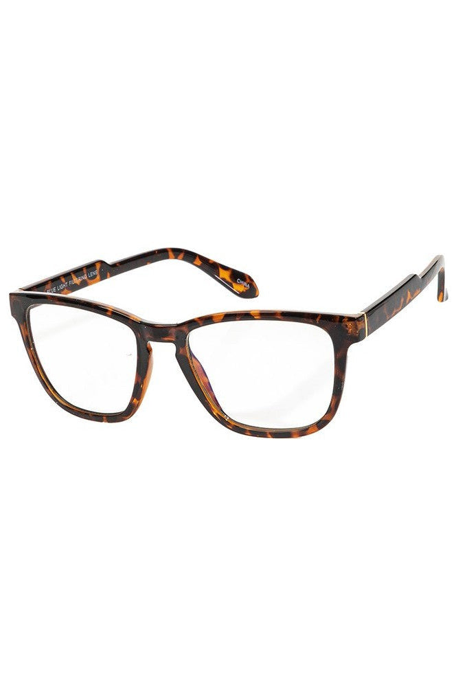 Square Keyhole Bridge Blue Light Glasses