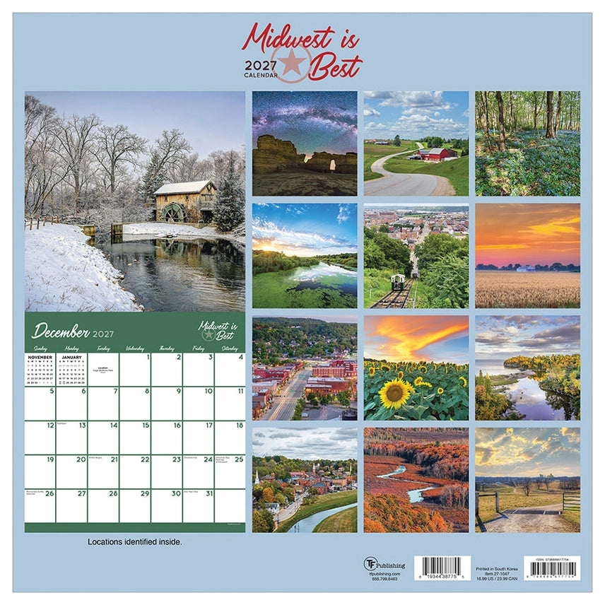 2027 Midwest Is Best Wall Calendar