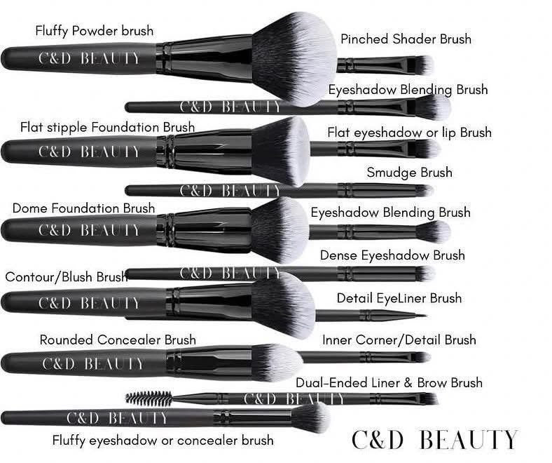 C&D Makeup Brush Set