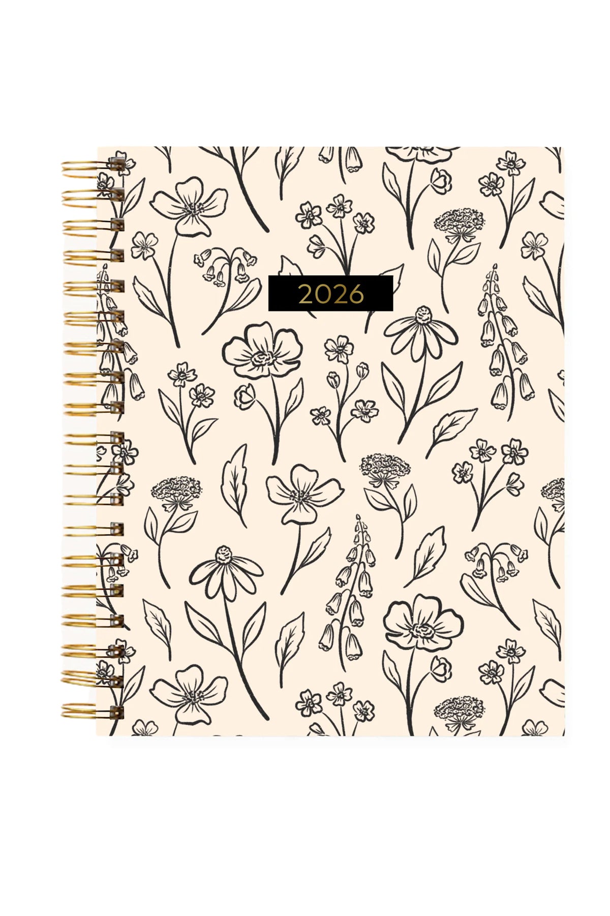 Black and Ivory Floral Stationaries