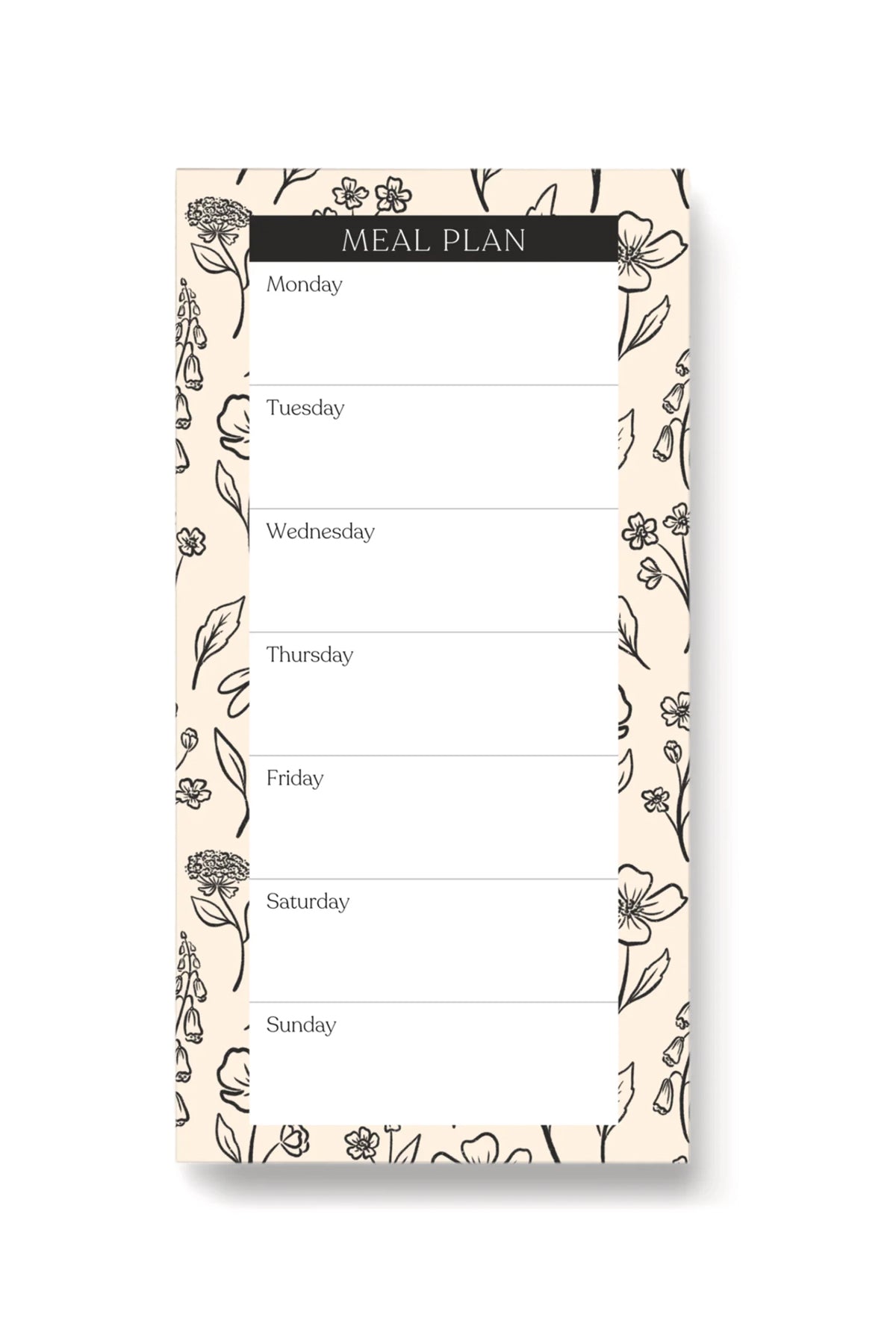 Black and Ivory Floral Stationaries