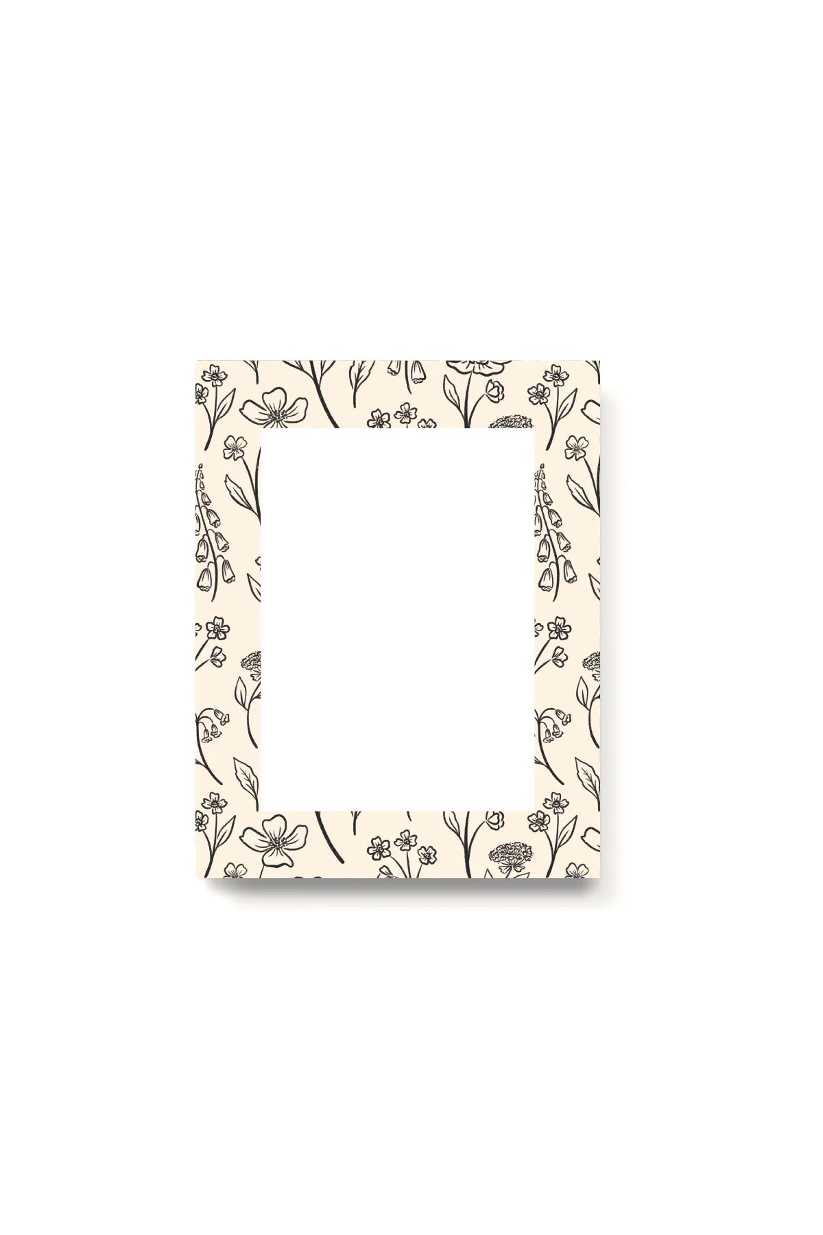 Black and Ivory Floral Stationaries