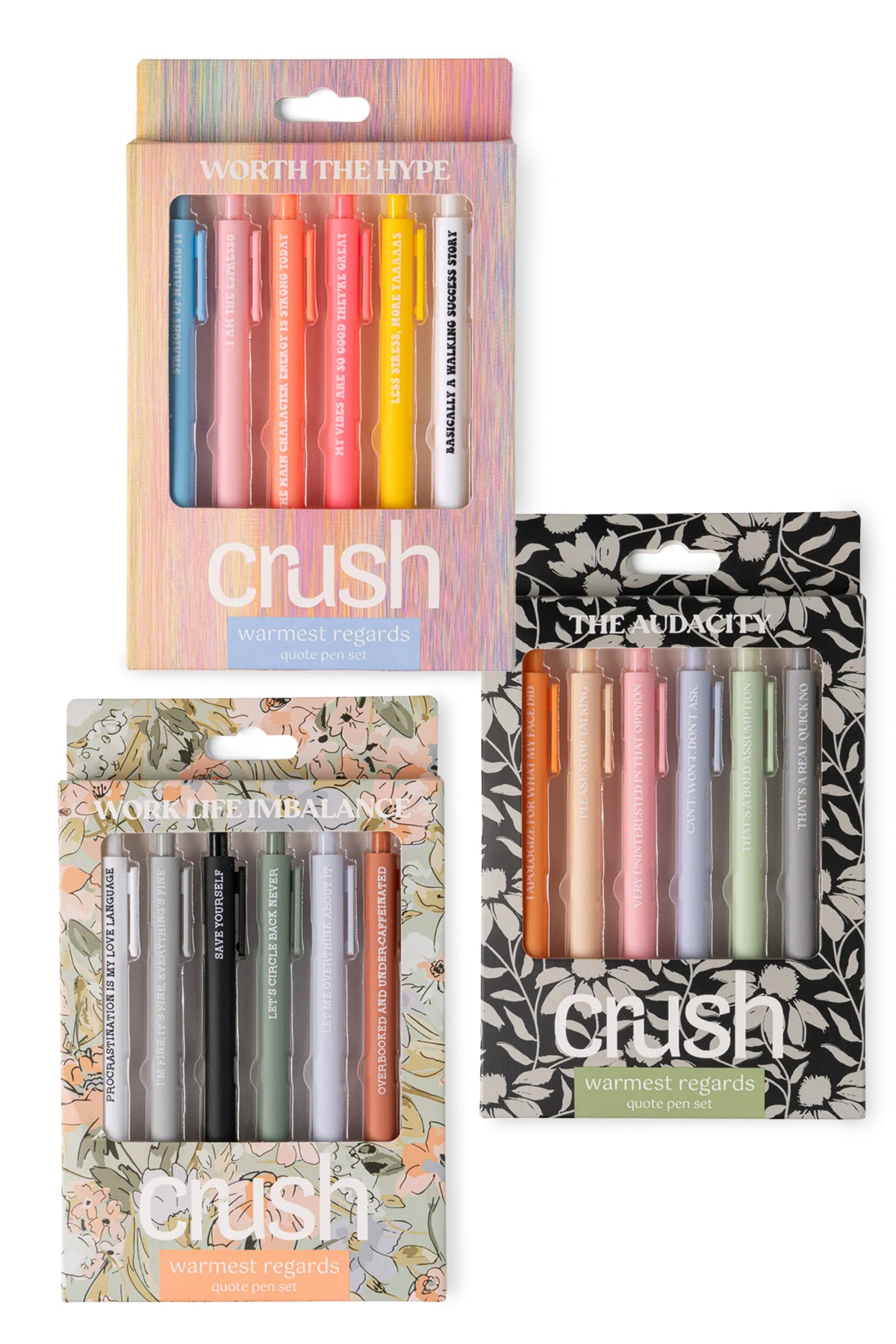 Warmest Regards Quote Pen Sets