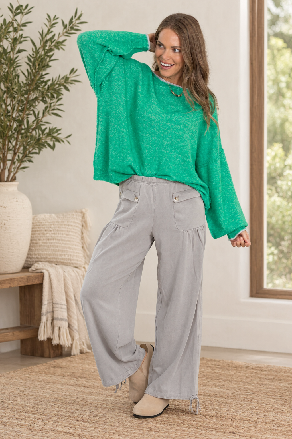 Cozy Pullover Sweaters With Exposed Seams
