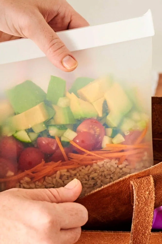 Go Pouch Clear Reusable Silicone Bags