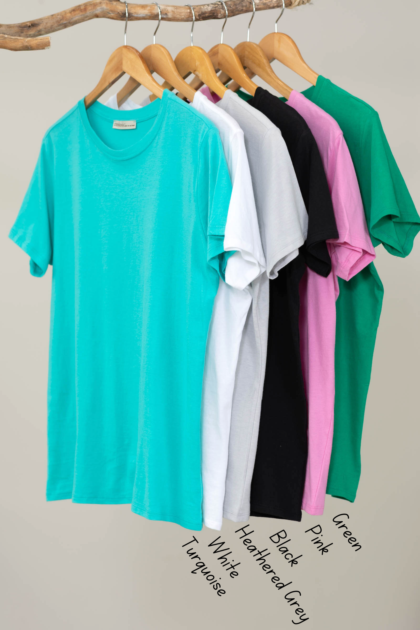 Cotton Short Sleeve Boyfriend Round Neck Tee