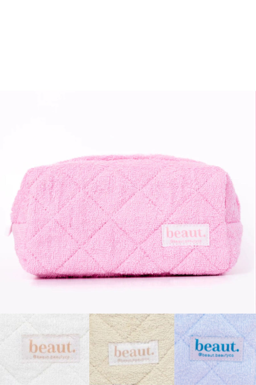 PRE-ORDER Beaut Quilted Travel Bag + 2 FREE MINIS shipping apx 8/20
