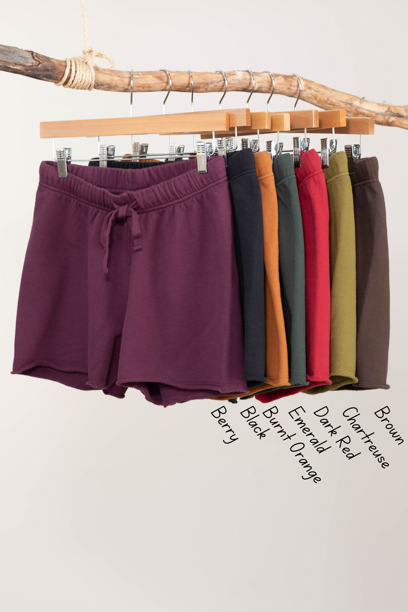 Raw Edge French Terry High Rise Shorts