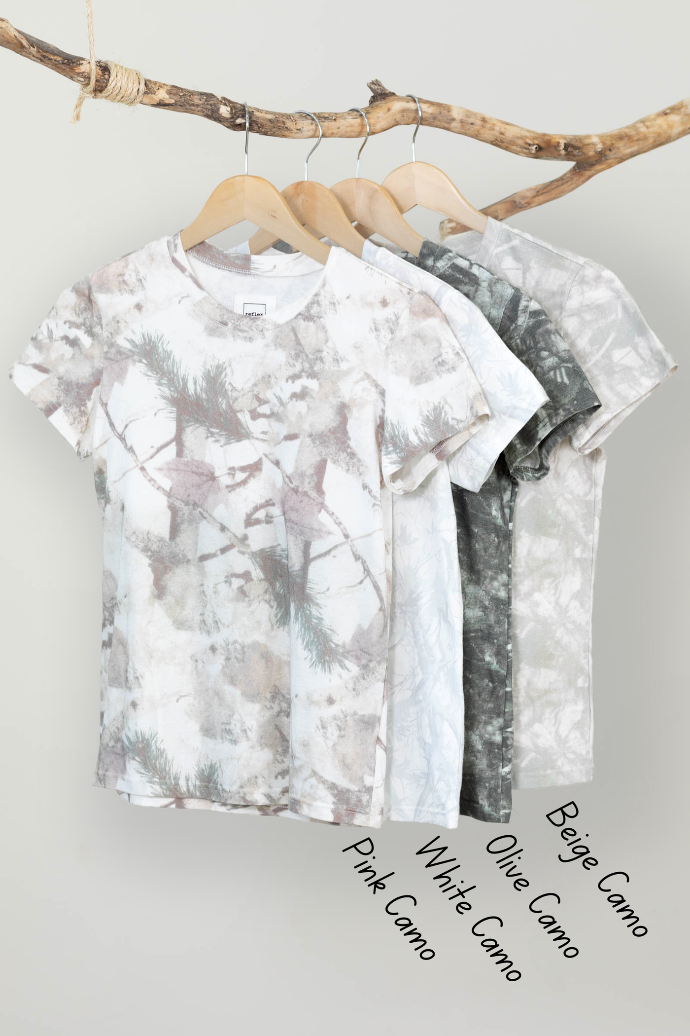 Basic Short Sleeve Camo Knit Tee