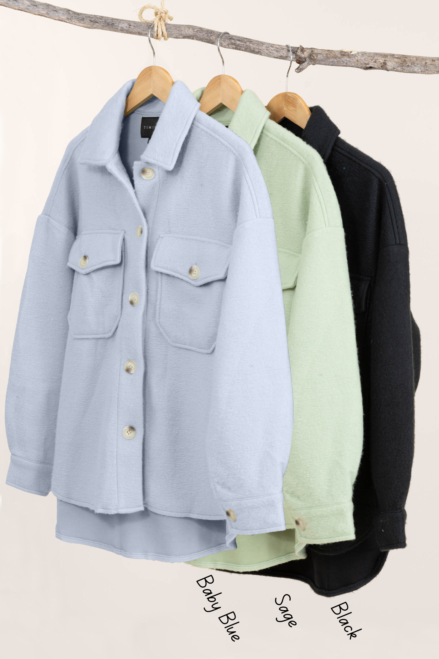 Solid Cozy Button Down Jackets