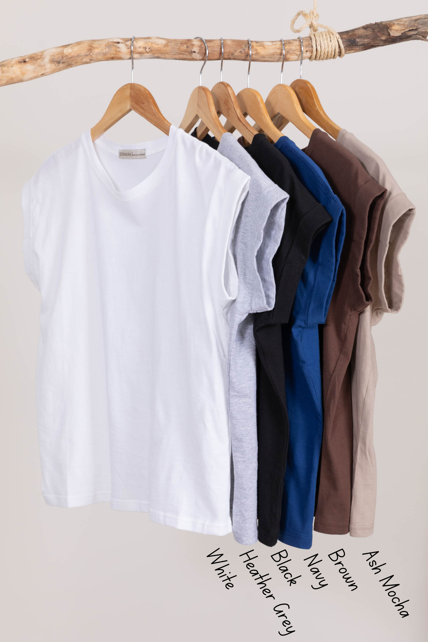 Cuffed Short Sleeve Round Neck Tee