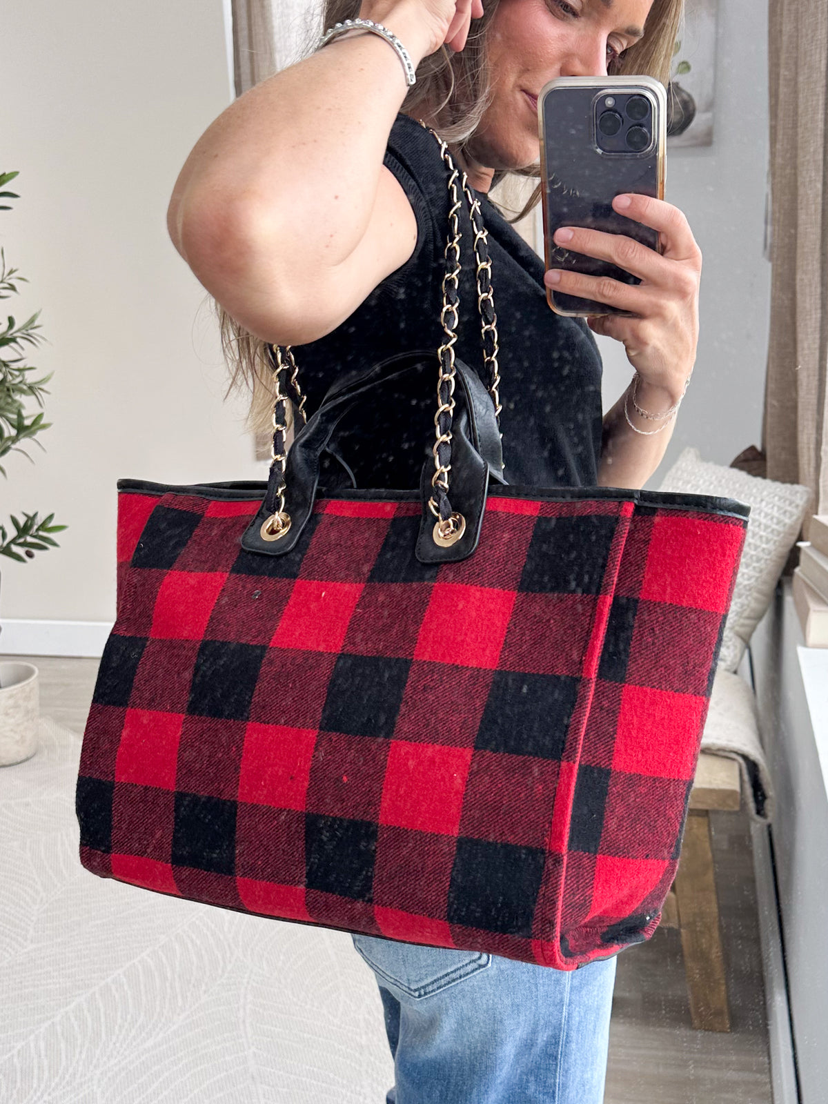 Chain Strap Satchel Bag