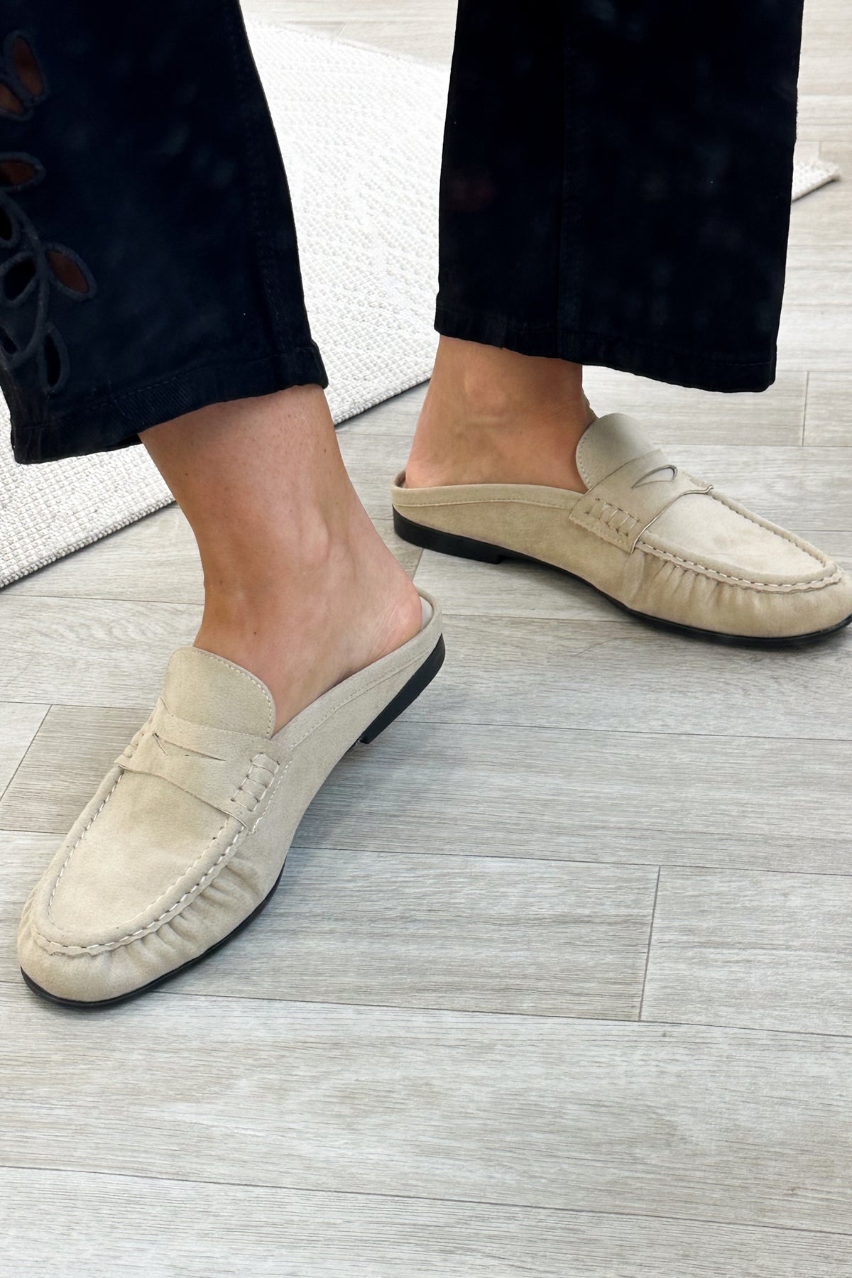 Classic Suede Flat Slip On Loafer