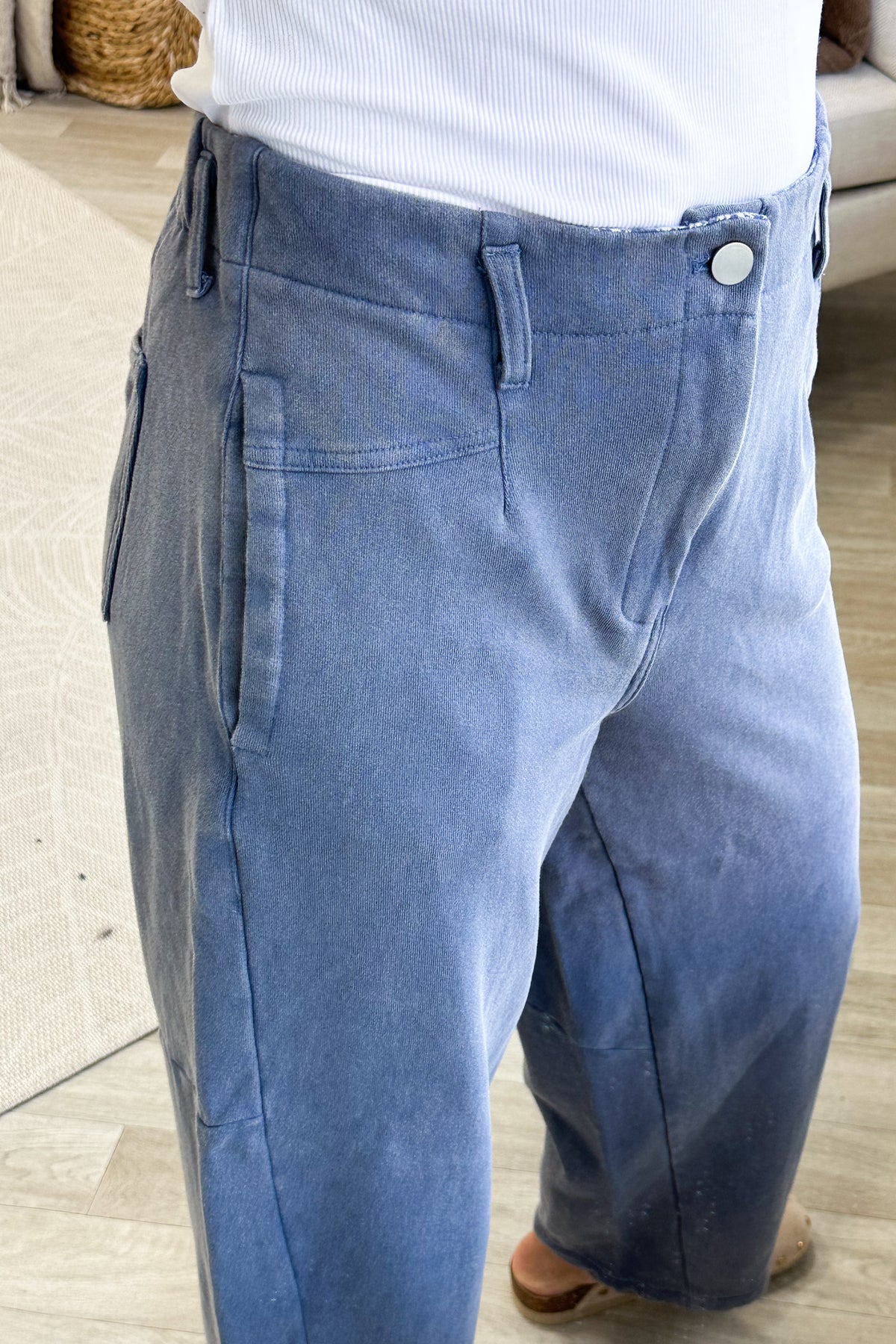 Mineral Washed Terry Knit Pants