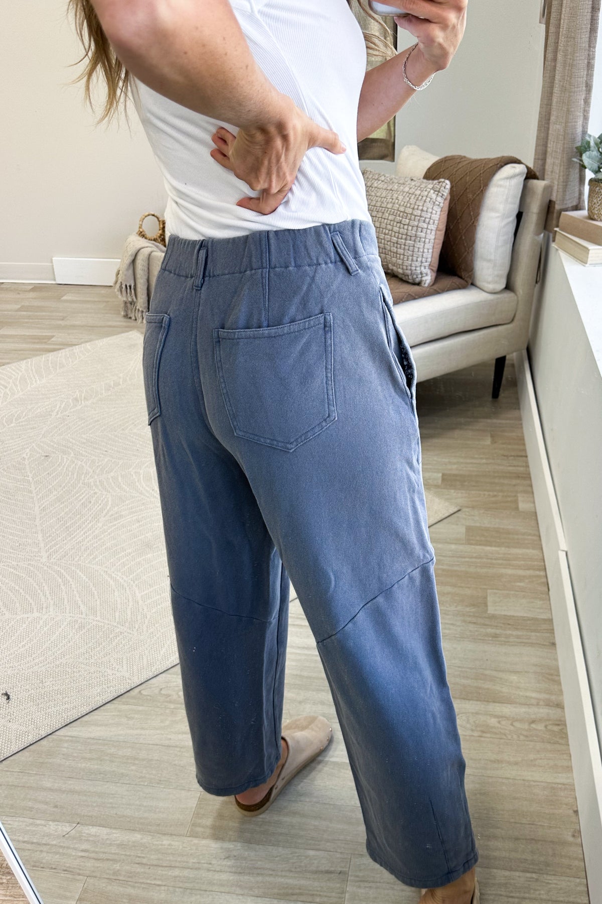 Mineral Washed Terry Knit Pants