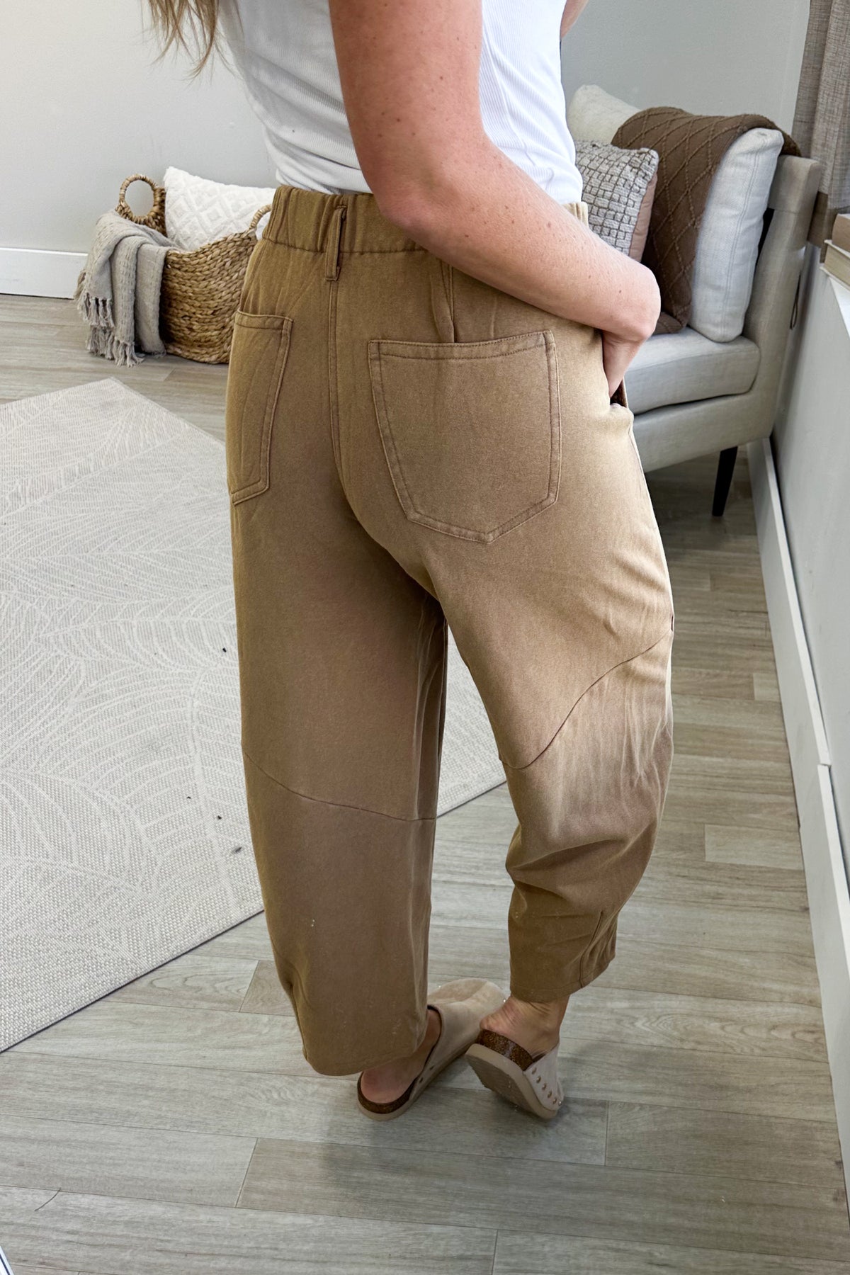 Mineral Washed Terry Knit Pants