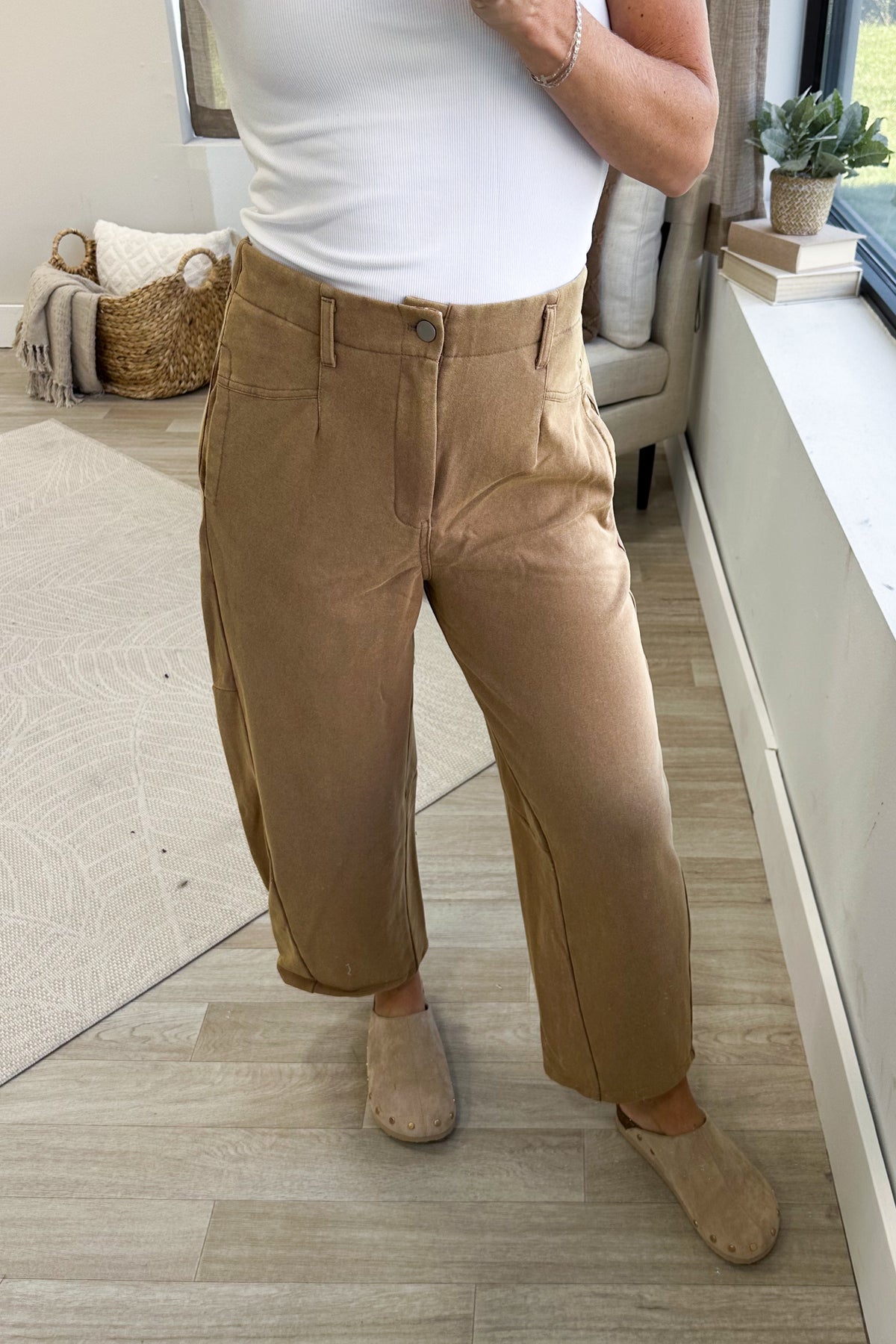 Mineral Washed Terry Knit Pants