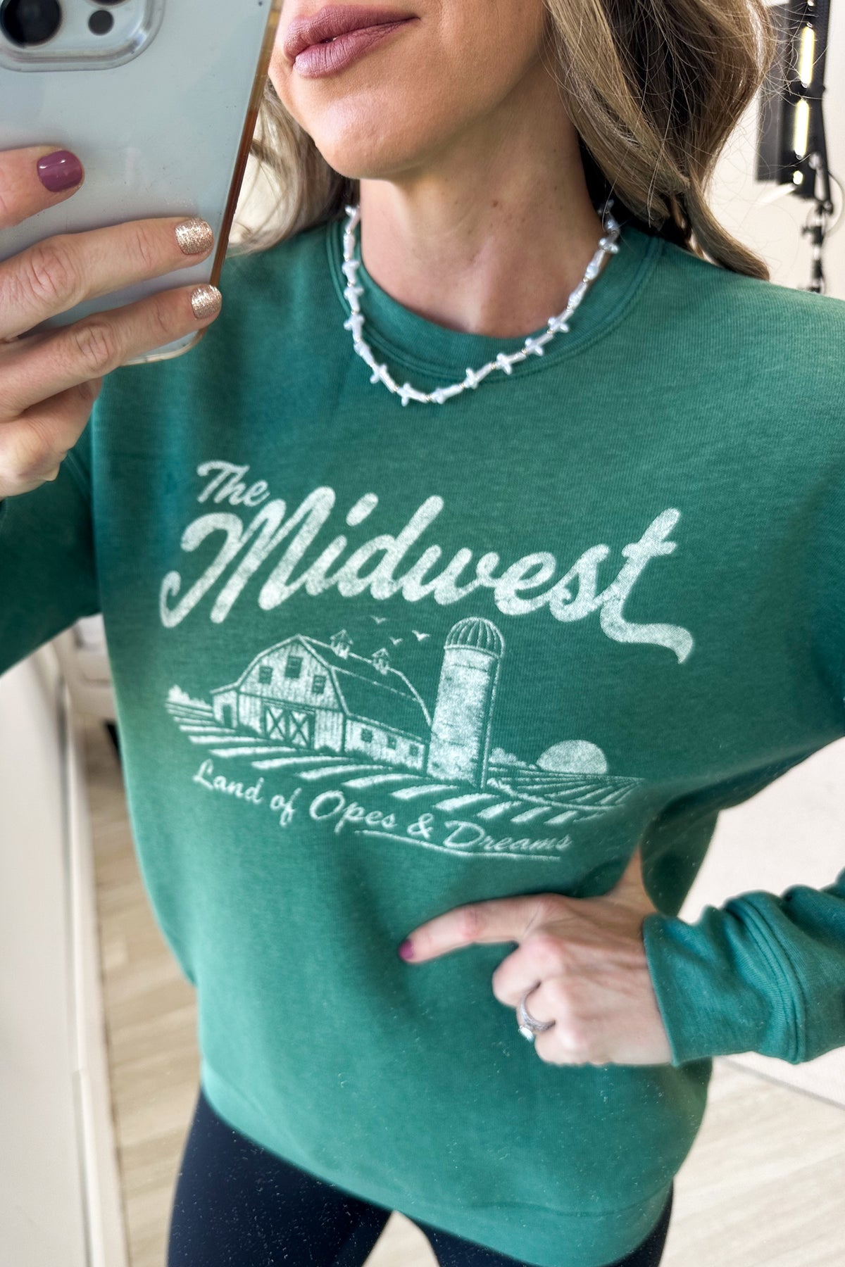 The Midwest Land of Opes & Dreams Graphic Sweatshirt