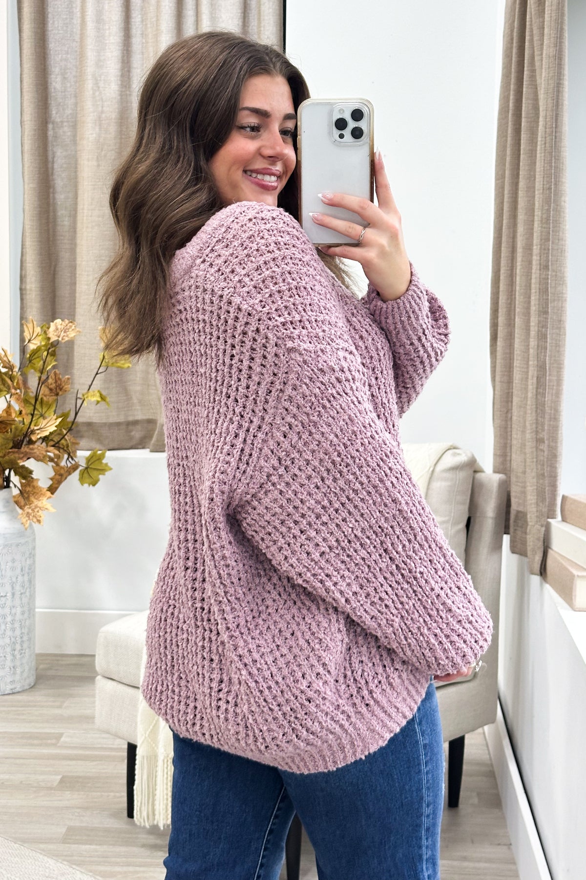 Soft V-Neck Knitted Sweater