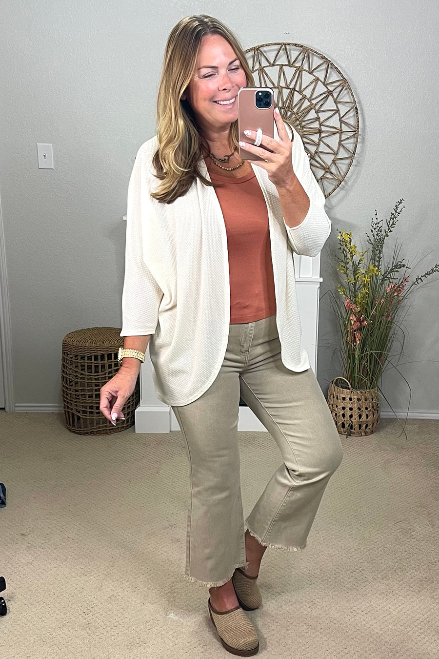 Sew in Love x Filly Flair Lightweight Waffle Cocoon Cardigan