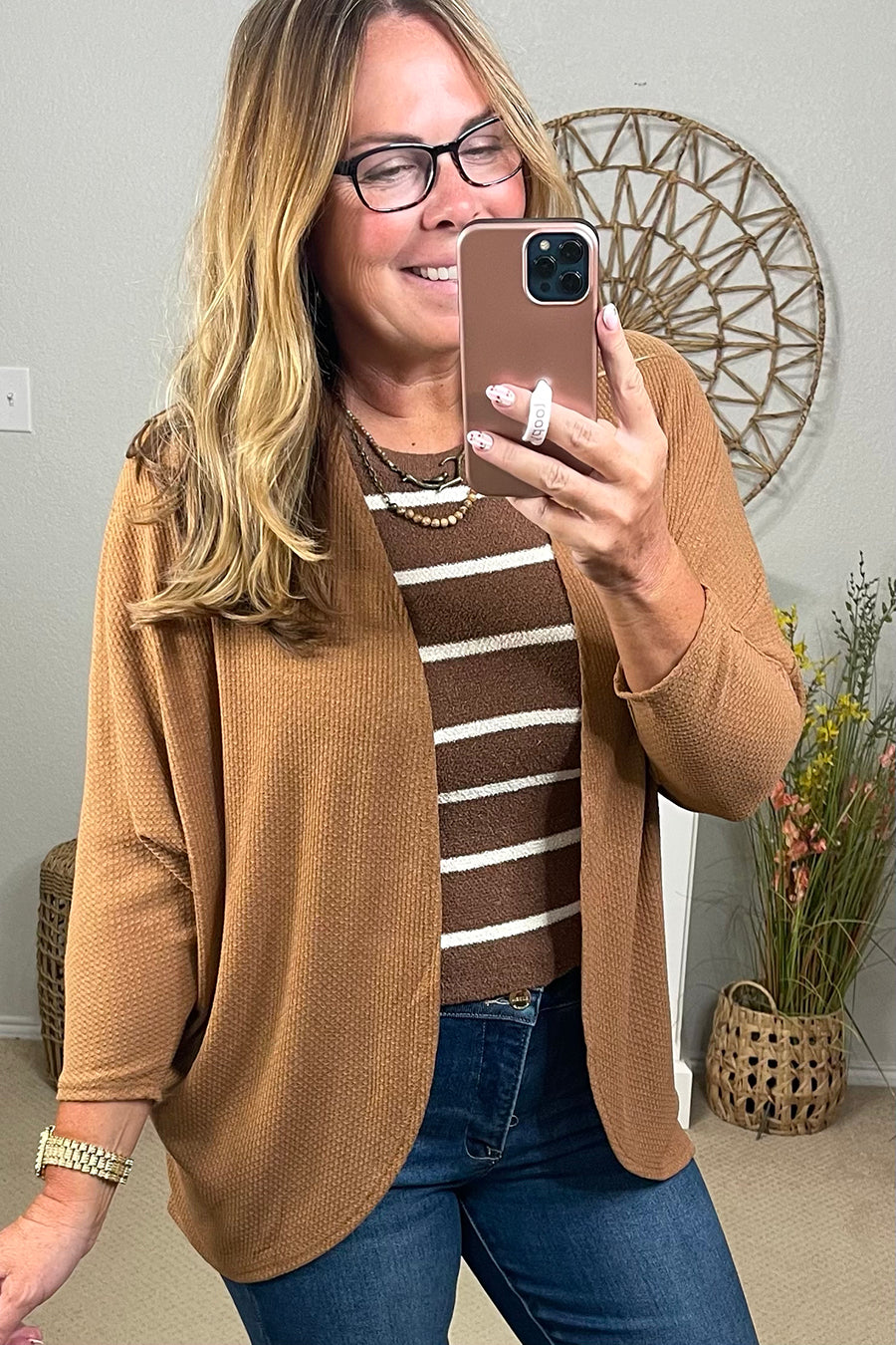 Sew in Love x Filly Flair Lightweight Waffle Cocoon Cardigan
