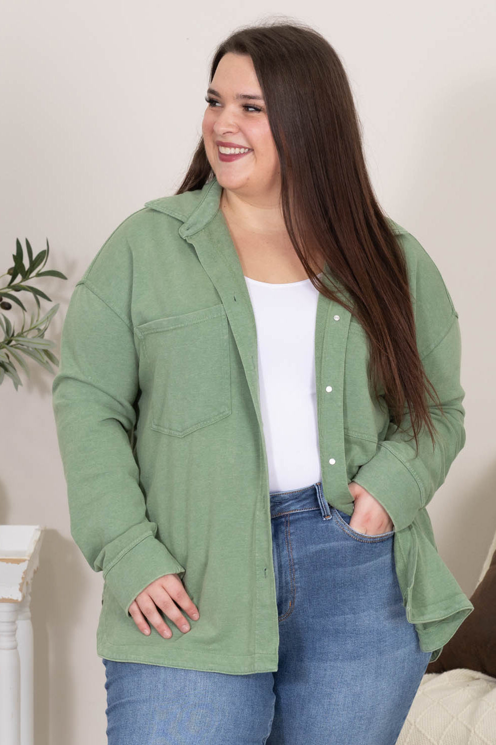 Layered and Loved Shacket by Filly Flair