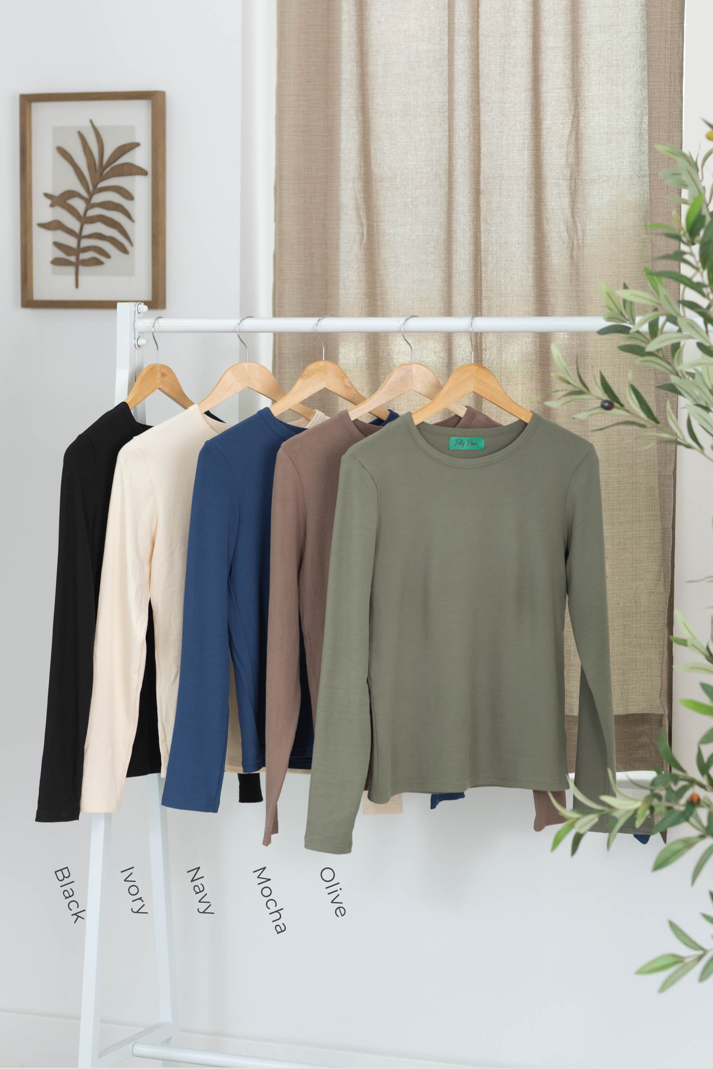The Essential Baby Rib Long Sleeve Tee by Filly Flair
