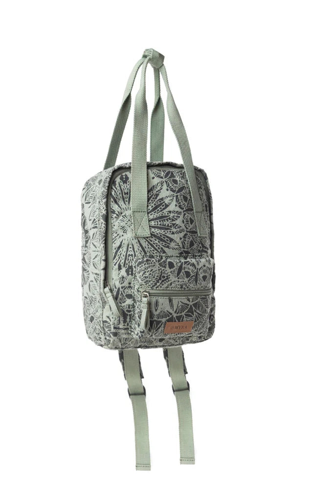 Myra Forest Lace Bloom Backpack Bag- 100% Cotton