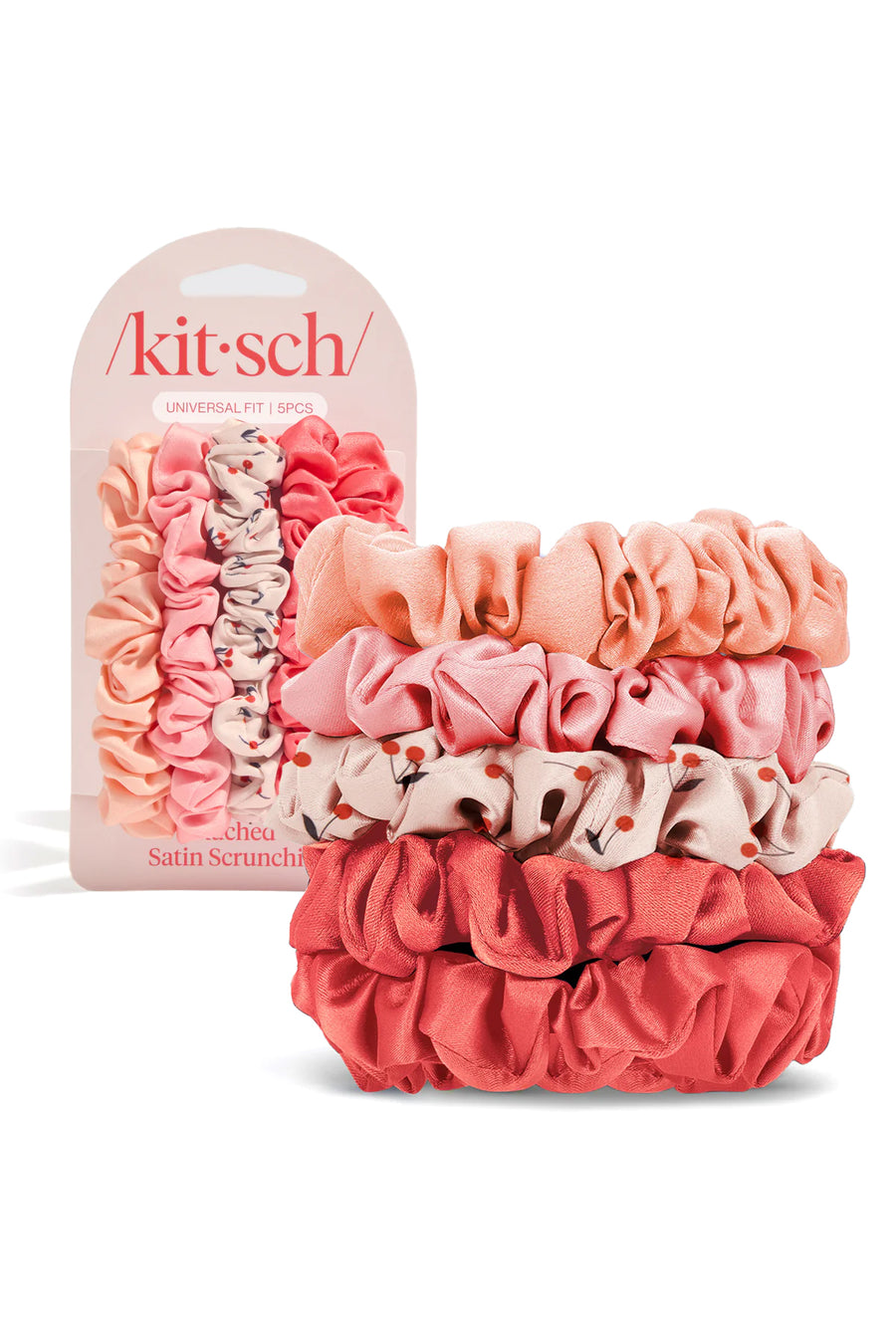 5-Pack Satin Scrunchies