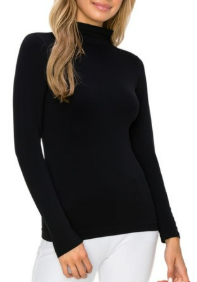 Seamless Mock Neck Tops