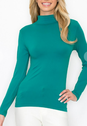 Seamless Mock Neck Tops